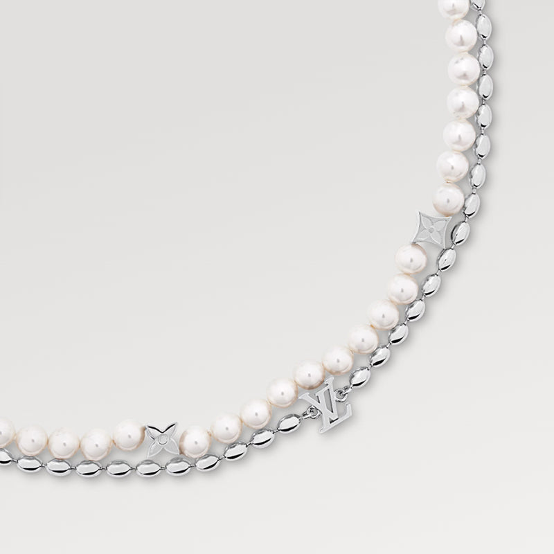 LV ネックレス･パール フュージョン   Ref：M01781