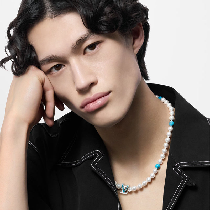 LV ネックレス･ターコイズロデオ   Ref：M02058