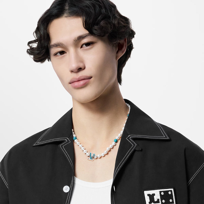 LV ネックレス･ターコイズロデオ   Ref：M02058