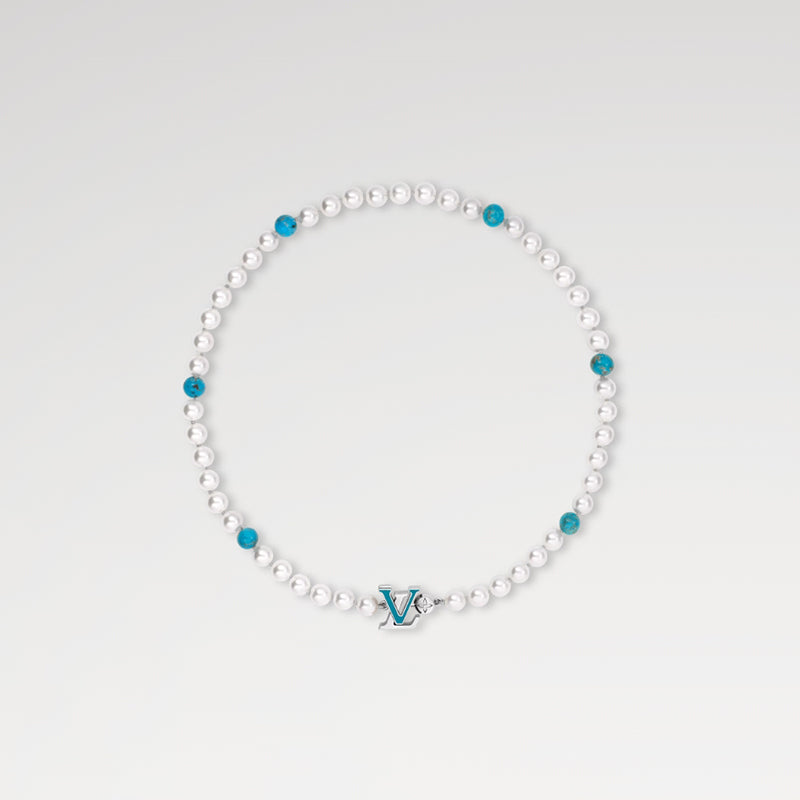 LV ネックレス･ターコイズロデオ   Ref：M02058