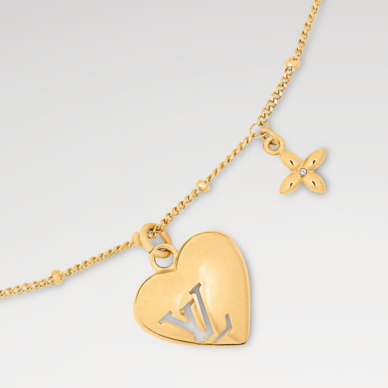 LV ネックレス･ブルーミング ハート   Ref：M02310